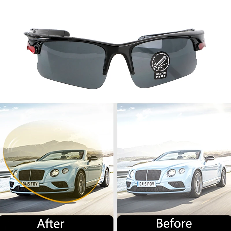

Car Night Vision Glasses Night-Vision Driving Glasses Protective Gears Driver Goggles UV Protection Sunglasses
