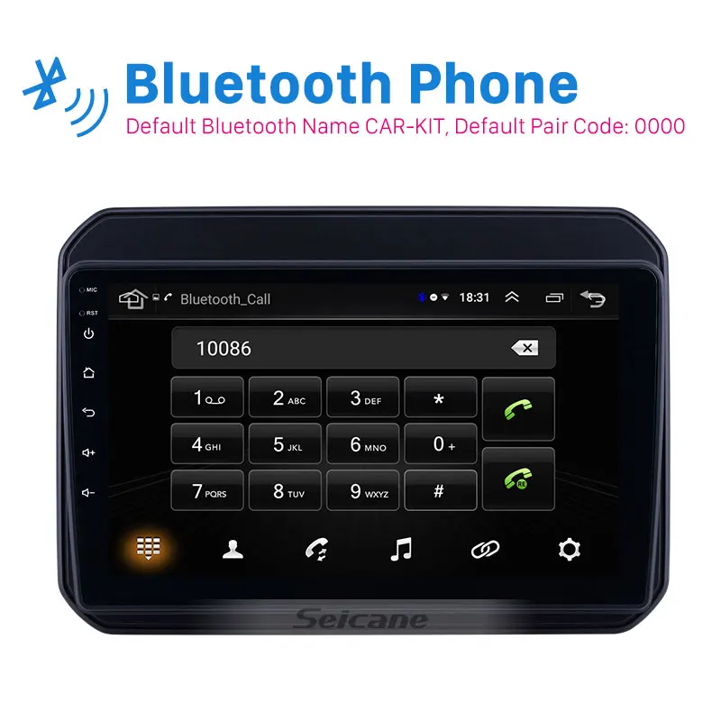  Seicane 9inch Android 8.1 GPS Radio for Suzuki IGNIS 2016-2018 with Bluetooth USB WIFI AUX support 