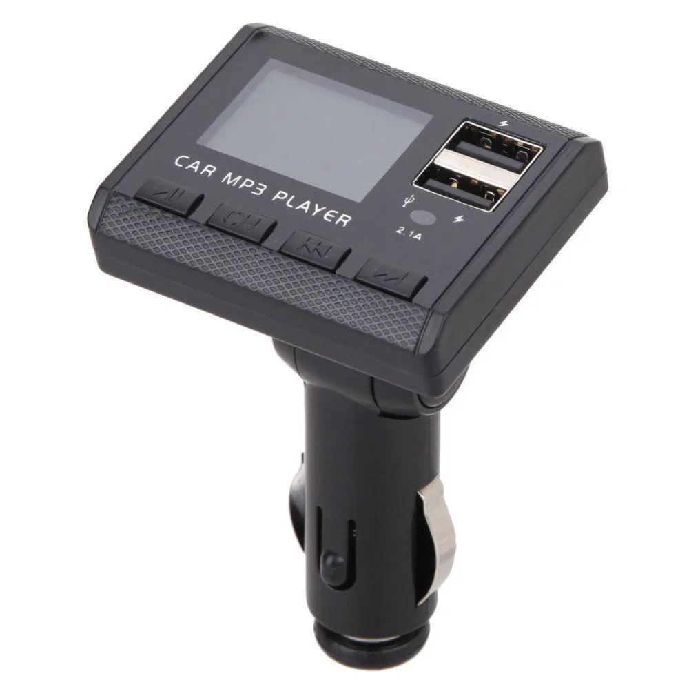 

Universal 1Pcs Car Music MP3 Player FM Transmitter Modulator Dual USB Charging SD MMC Remote Car Electronics Gadgets Accessories