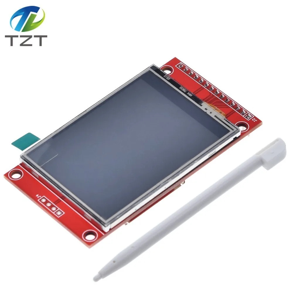 Модуль последовательного порта ЖК 2 4 дюйма 240x320 SPI TFT + адаптер PBC Micro SD ILI9341 5 В/3 3 В