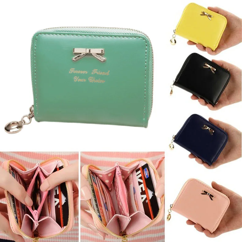 Fashion Lovely Purse Clutch Women Wallets Short Small Bag PU Leather Card Hold HB88