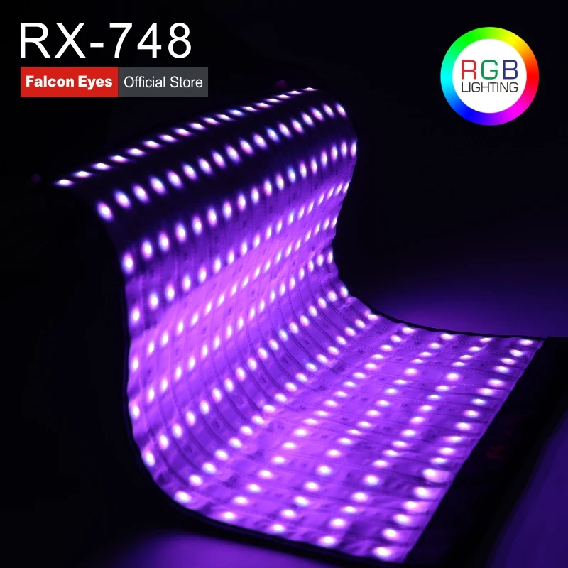 Falcon Eyes 4x2 фута 300 Вт светодиодная RGB фотография Камера Гибкая Водонепроницаемая