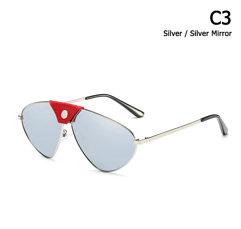 Бренд JackJad, модные стильные поляризационные солнцезащитные очки для женщин, Ретро стиль, металлические кнопки, дизайнерские солнцезащитные очки Oculos De Sol - Цвет линз: C3