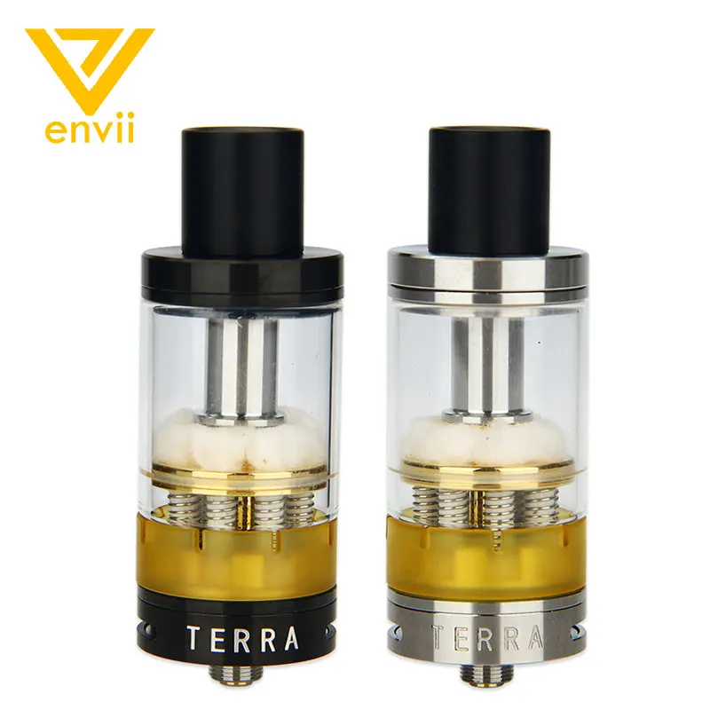 

Clearance Envii Terra RTA Tank 5.5ml Atomizer 25mm RTA Fire Between 1 To 8 Coils Vape Tank Fit Mod Box Vs Zeus Dual / Manta RTA
