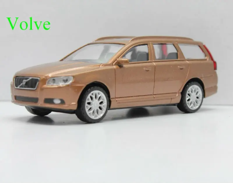 143 Die Cast Car Toy Model Volvo V70 Coffee Color Railed/motor/cars