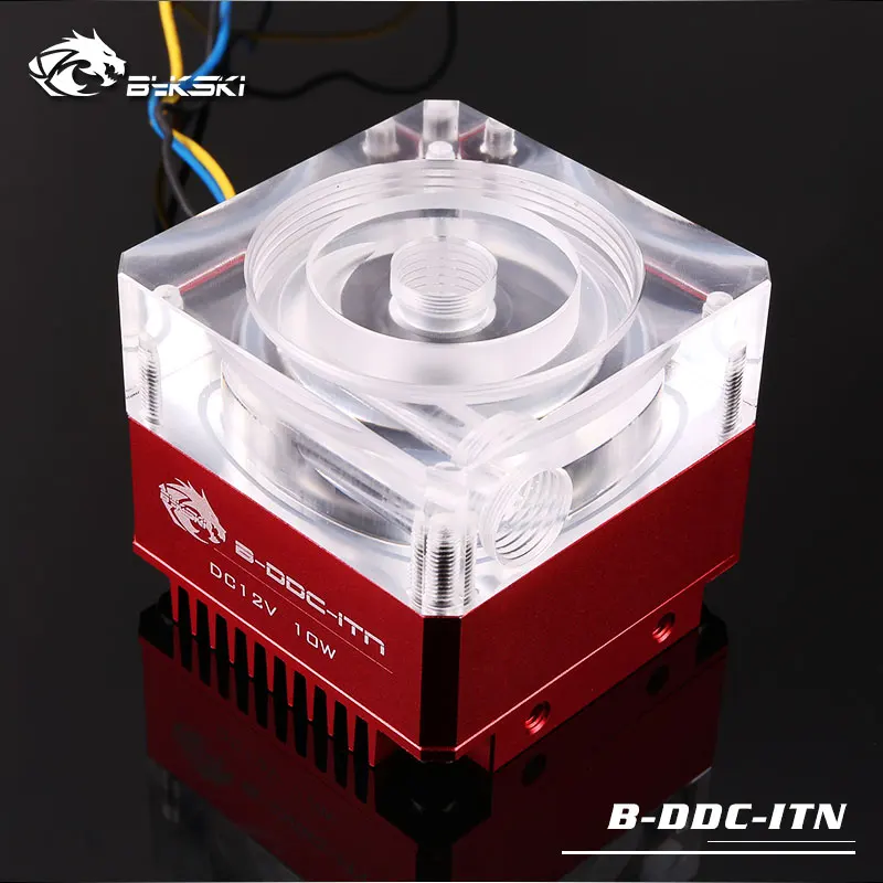 Bykski B-DDC-ITN Laing DDC3.2 Pump with Heatsink and Extendable Acrylic Top