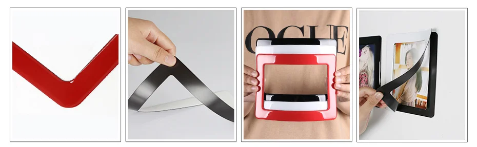 930 Magnetic Photo Frame With Adhesive Crystal Surface Kids Room Wall Decor Magnet Picture Frame_07