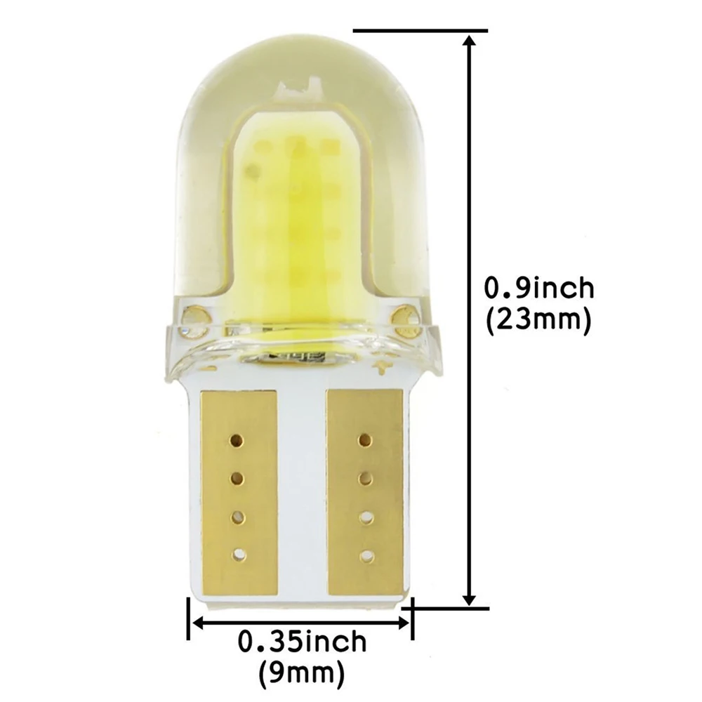 10 шт. W5W T10 светодиодный фонарик 8 SMD белый купол Подсветка регистрационного номера лампа для багажника свет Readling Автомобильные светодиодные лампы белого и желтого цвета 12 V