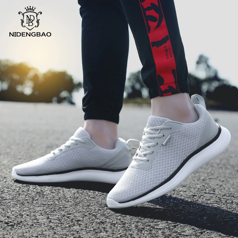 NIDENGBAO Men's Super Light Sport Running Shoes Sneakers Breathable Mesh Outdoor Athletic Shoes Fitness Walking Plus Szie EUR 48