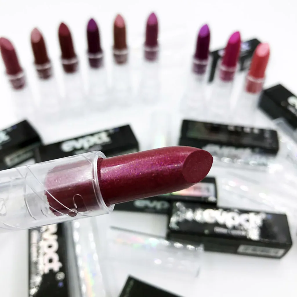 

Sexy 10 Colors Diamond Shining Nude Metallic Shimmer Glossy Lip-gloss Lipstick Lip Cream long lasting nude matte lipstick