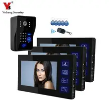 Yobang Security-7 Inch Wired Video Door Phone With RFID Keyfobs,Remote Video Doorbell Camera,Video Citofono Wired Video Porteiro