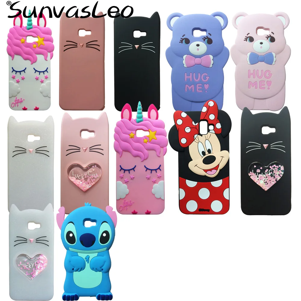 

For Samsung Galaxy J4+ J6+ / J4 Prime J6 Prime 3D Case Cartoon Soft Silicone Cases Phone Back Cover Skin Shell J4 Plus / J6 Plus