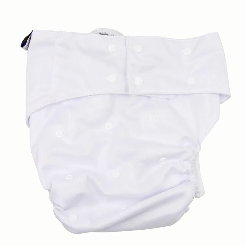 White Adult incontinence Cloth diaper Washable Adult Diapers leak proof