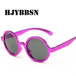 HYJBBSN модные детские солнцезащитные очки UV400 для маленьких мальчиков Девушки Солнцезащитные очки круговой каркас ультрафиолетового