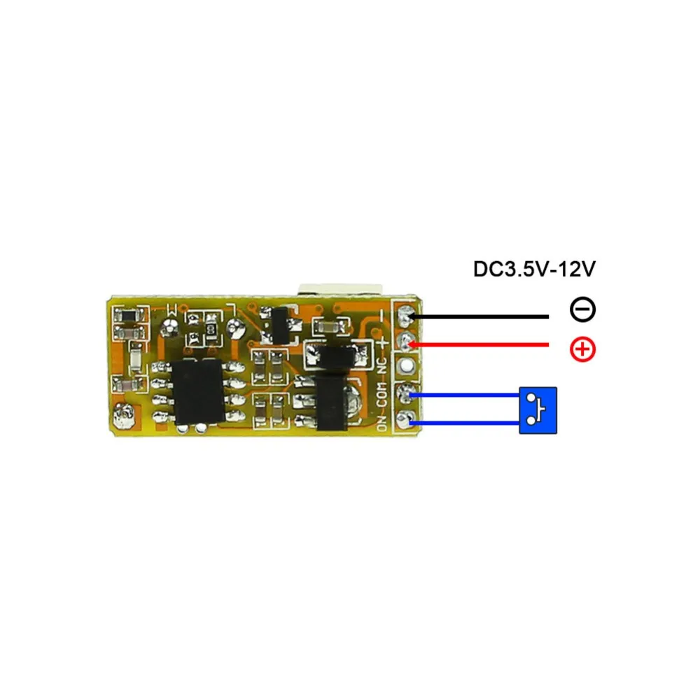 Interruptor de Controle Mini Remoto Micro Receptor Relé 4.5 5 7.4 9 12 Pequeno Wireless Switch Normalmente Aberto Fechado 200 Pçs - Lote 3.7 v 3 Mini Interruptor De Controle Remoto 3.7 V