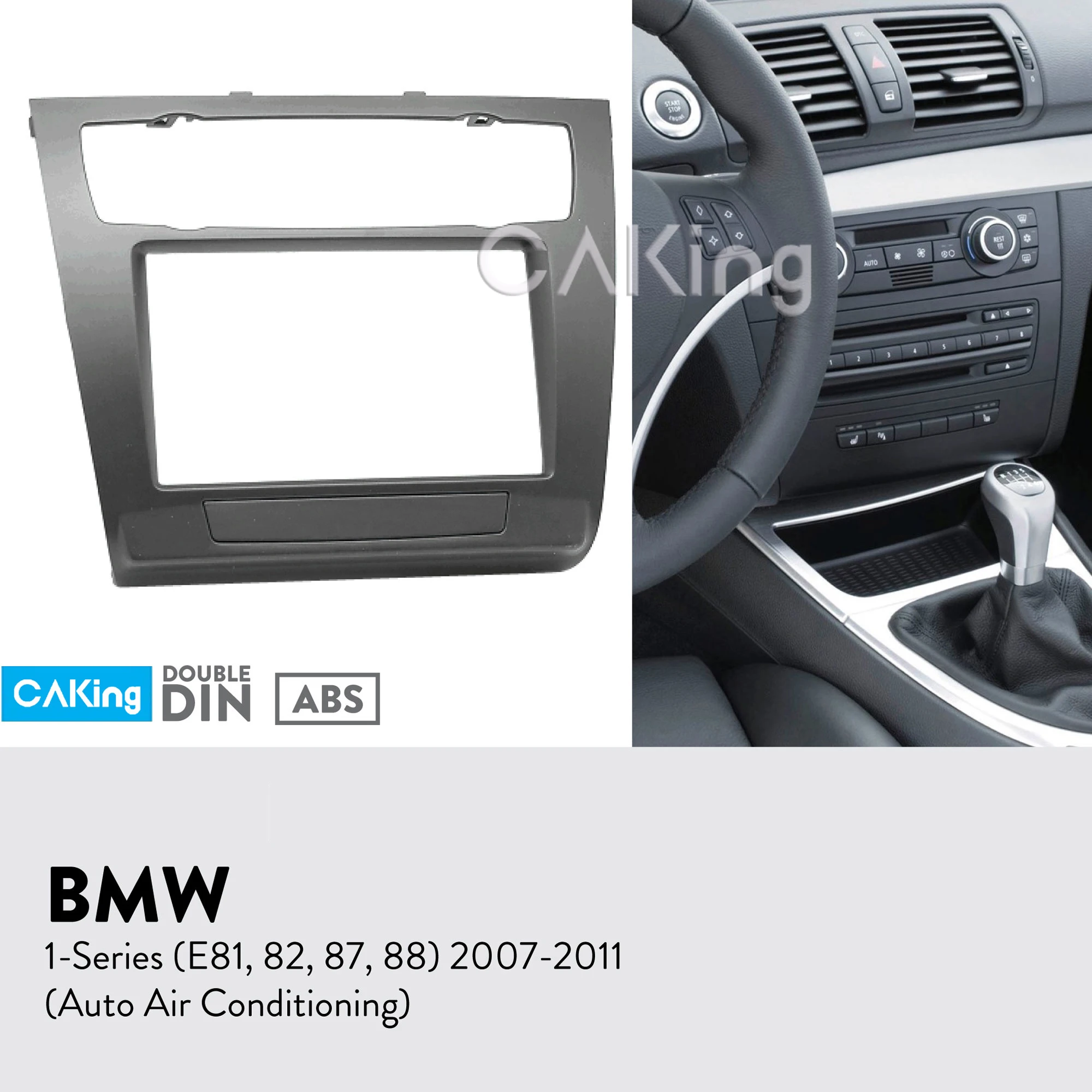 Двойной Din радио Панель для хэтчбеков BMW серий 1(E81/82/87/88)(Авто кондиционер) Даш Место Комплект наборная доска чехол для передней панели