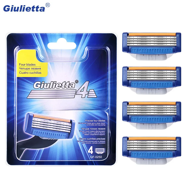 Сменные лезвия для бритвы Gillette Mach 3 4 шт./набор|Бритва| |