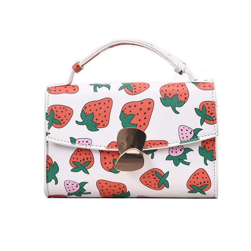 Новая цепь с клубничками сумка Роскошные сумки женские сумки Дизайнерские летние маленькие сумки через плечо для женщин