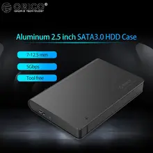 ORICO HDD Case Tool Free 5Gbps SATA to USB3.0 Hard Drive Disk Enclosure Box 2TB for 2.5 inch 12.5mm SATA HDD/SSD