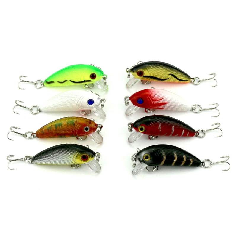 1pcs 5cm 3.6g Minnow Fishing Lure Artificial Bait Plastic Hard Fishing Lure Fishing Bait