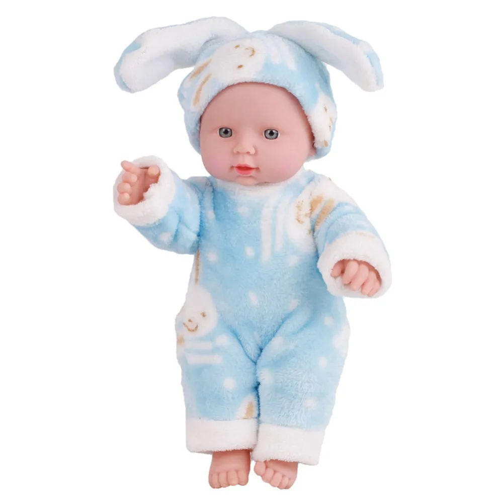 Новорожденный Черный Белый Кукла реборн ребенок моделирование мягкий винил дети реалистичные куклы Девочки ролевые игры игрушки для подарок на день рождения