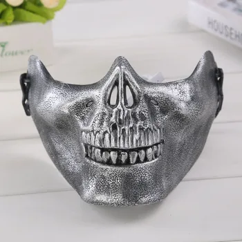 

10pc/lot Skull half face party mask /handmade Performance mask / Halloween man masks/party gift