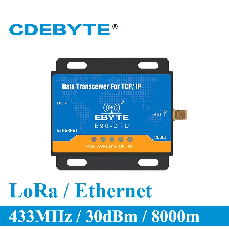 

E90-DTU-433L30E Ethernet LoRa Long Range 433MHz 1W IoT uhf Wireless Transceiver rf Module 433 MHz Transmitter and Receiver