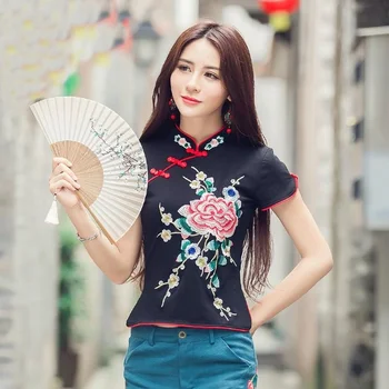 

Traditional Chinese Clothing For Women Cheongsam Top Mandarin Collar Womens Tops And Blouses Oriental China Clothing AA4657