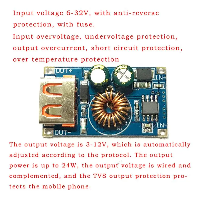 Автоматический с источником питания от постоянного тока, 6 V-32 V постоянного тока до 5V импульсный регулятор шаг вниз Питание модуль Напряжение регулярные повышающий преобразователь постоянного тока модуль ldo понижающего преобразователя