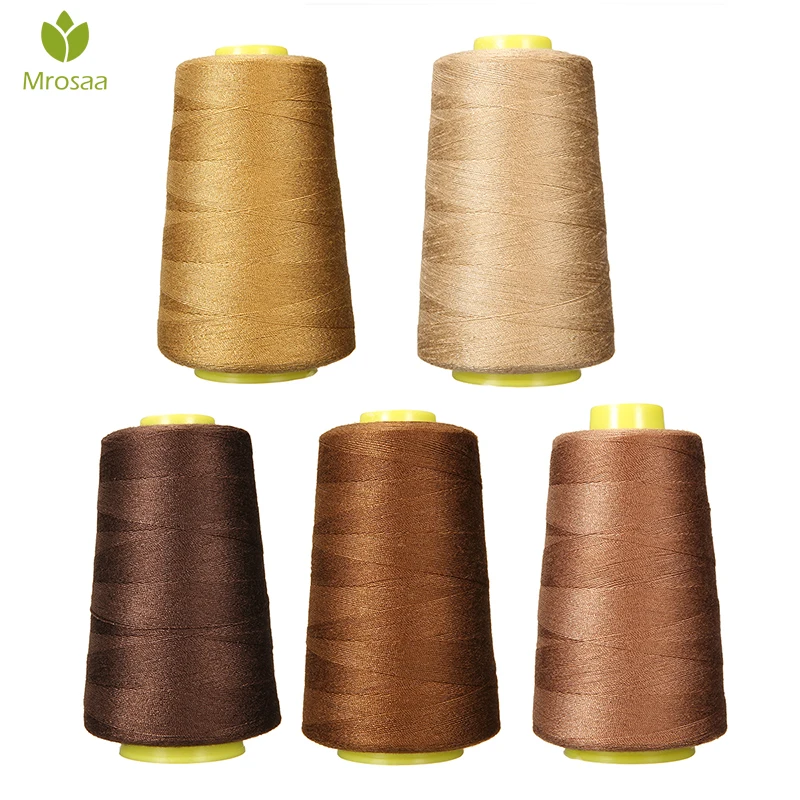 

Mrosaa 5 Pcs Sewing DIY Threads Clothing Thread Cord for DIY Handicraft Polyester Stitching Jeans thread 5 Colors