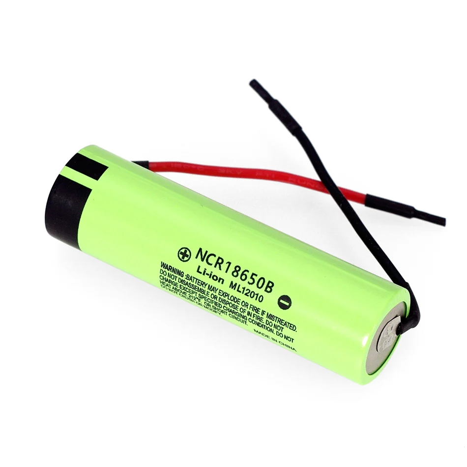 

LiitoKala new original NCR18650B 3.7V 3400mAh 18650 Li-Ion Rechargeable Battery Welding Silica gel cable DIY