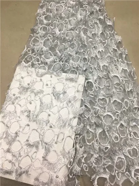 Latest African lace 2018 French beaded fabric wedding dress high quality embroidery | Дом и сад