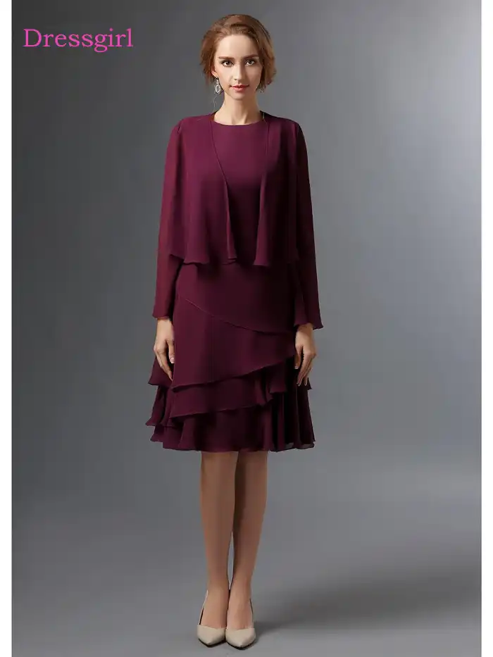 purple mother of the groom dresses tea length