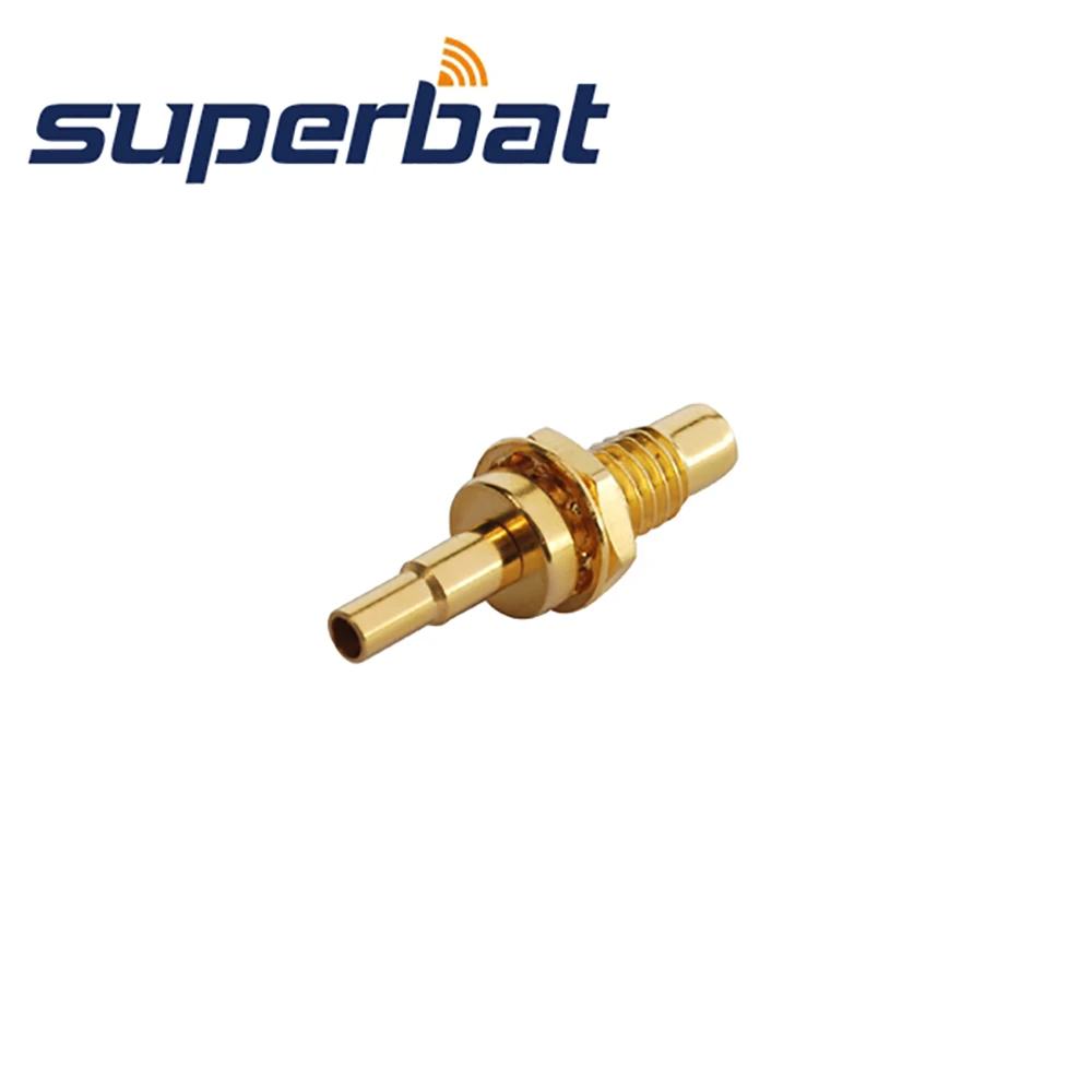 50 Ohm Female SMC Straight Crimp RF Connector for Coax Cables