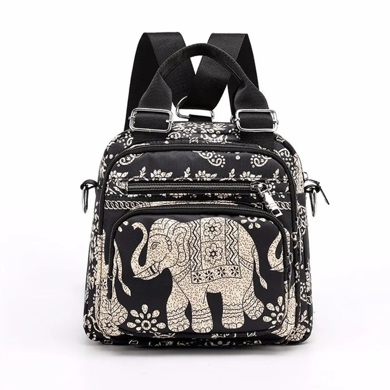 

Multi-function Package Fashion Floral Water Proof Nylon Handbag Leopard grain Messenger Bag for Women Cute pattern Shoulder Bag
