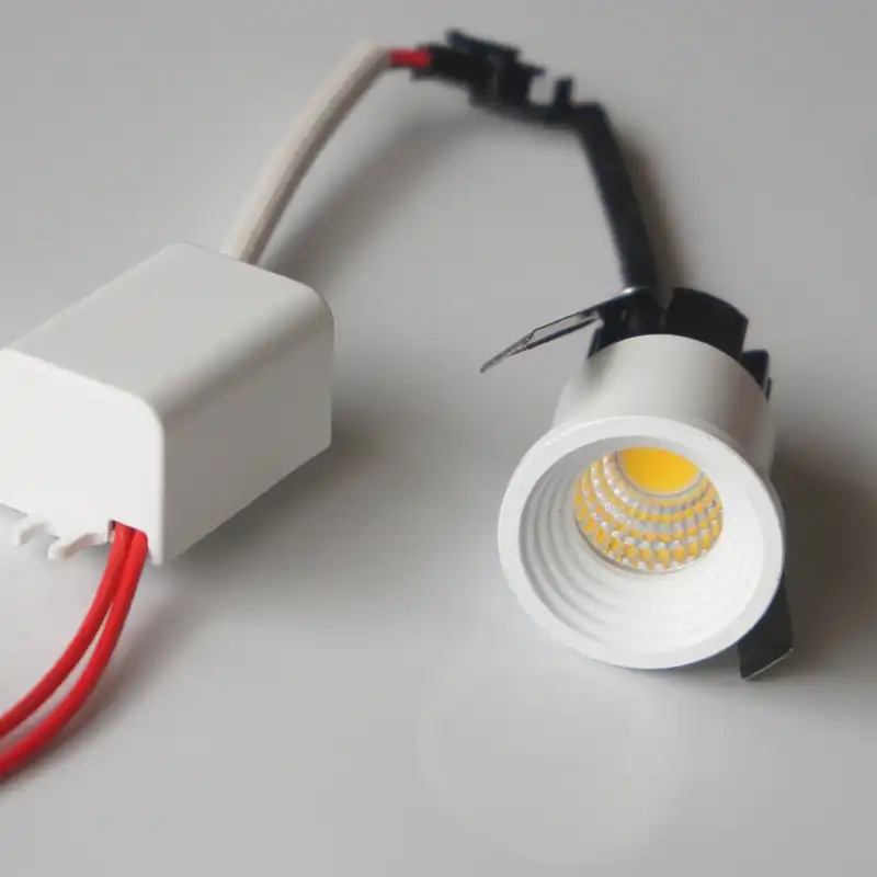 OUUED 3W LED Recessed Downlight White Panel Spotlight AC110~240V Cut Out 50-60mm with Spring Ring Retaining Clips for Retail Shop Commercial Color : Warm White 3000K