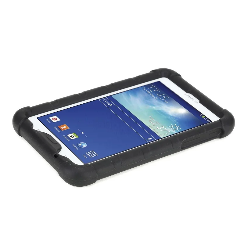 Бампер чехол для Samsung Galaxy Tab 3 Lite/Tab E Lite 7,0 T110 T111 T113 T116 детский ремешок Броня силиконовый мягкий чехол
