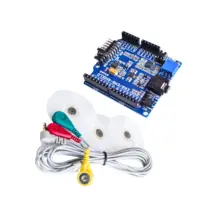 ЭКГ/ЭМГ щит для Arduino с кабелями и электродами