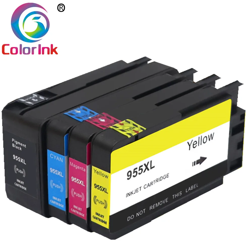 Чернильный картридж ColorInk 4PK для HP 955XL 959XL 955 XL чернильный s OfficeJet Pro 8210 8216 8218 7740 8710 8720
