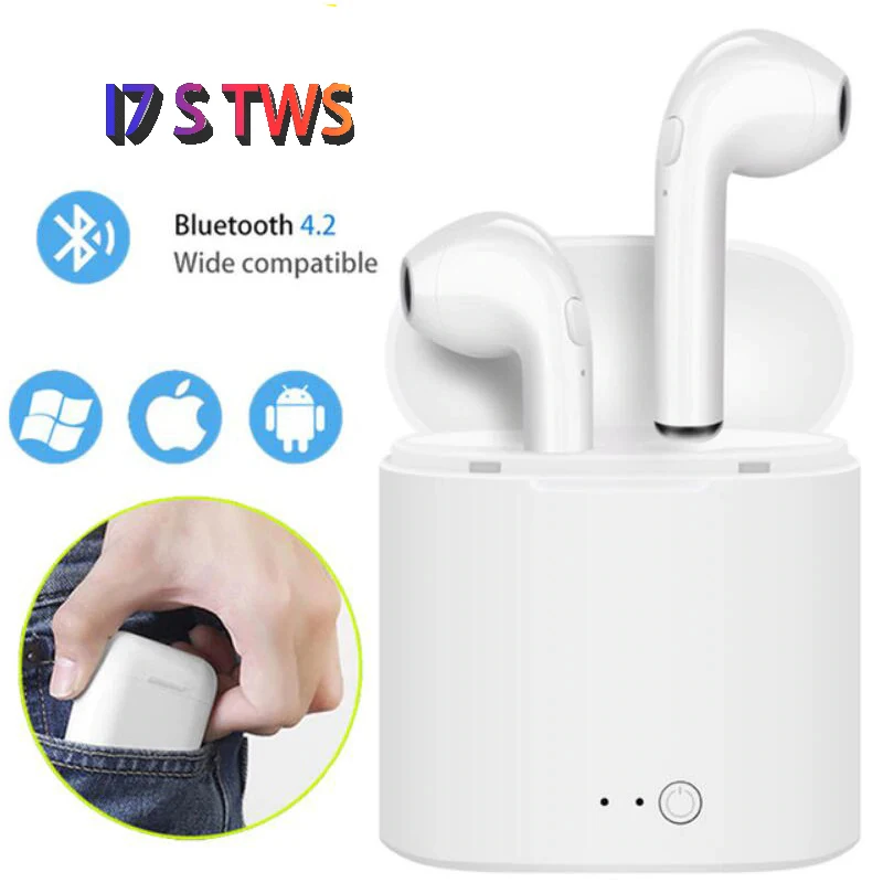 

2019 I7S Bluetooth Earphone TWS Mini Double In-Ear Wireless Earpiece Sport Earphones Headsets Earbuds For Iphone 8/X xiaomi