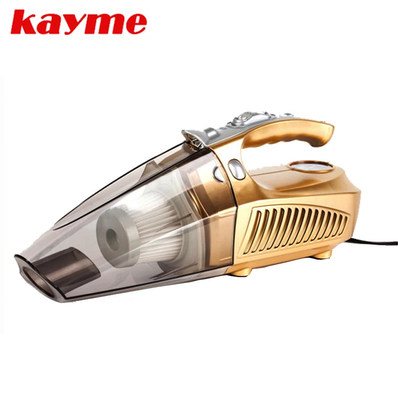 Online Kayme mini de mano 100 W aspiradora de coche auto portátil cepillo de polvo para coche 12 v coche compresor de aire neumático inflador inflación pumb