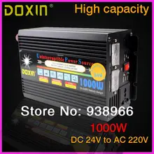 UPS 1000 Вт DC24V к AC220V Портативный Автомобильный Инвертор Зарядное Преобразователь Напряжения 24 В До 220 В Трансформатор