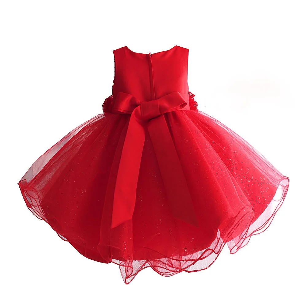 Платье с цветочным узором для девочек Детские платья принцессы для свадебной вечеринки детское вечернее платье с бисером, официальная одежда для маленьких девочек Размеры от 1 до 6 лет