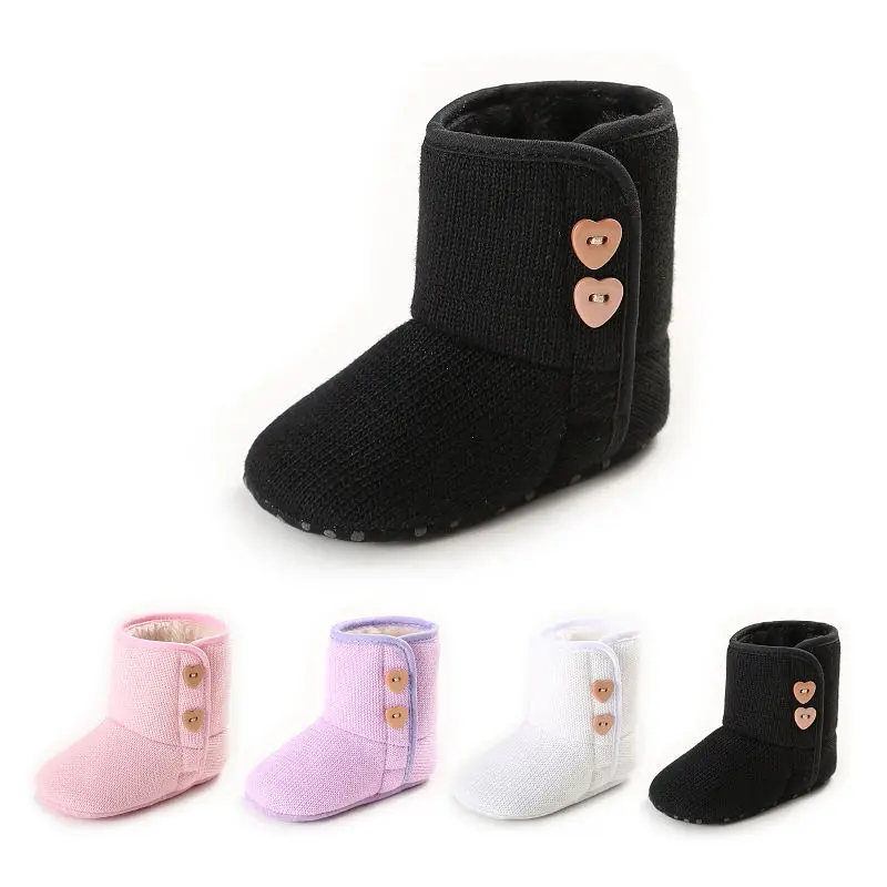 

WONBO Fashion Winter Super Keep Warm Simply Style Newborn Baby Boy Girls Princess First Walkers Shoes Boots Booties Booty