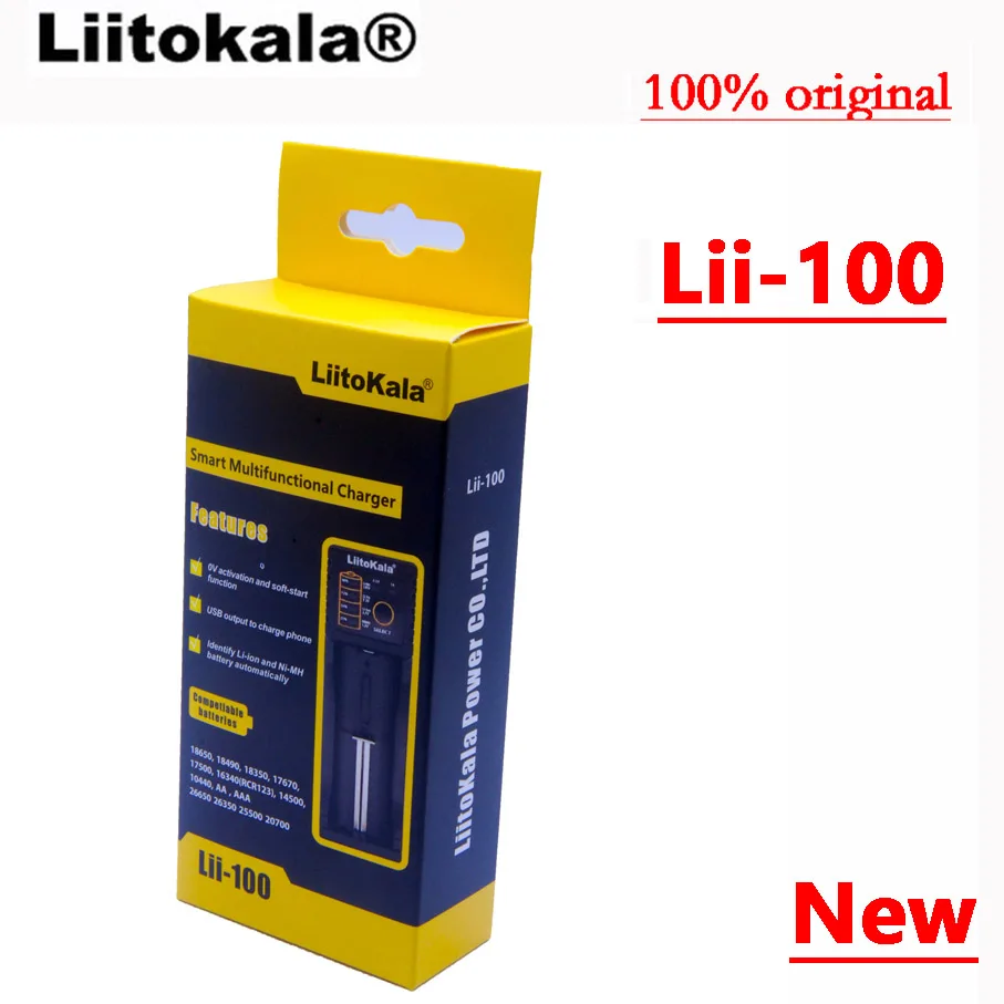 

2015 Liitokala Lii-100 1.2v / 3v / 4.25v / 3.7v battery products in all shapes and sizes of Lii100 charger