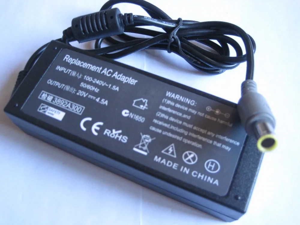 20V 4.5A 90W AC Adapter Battery Charger for Lenovo