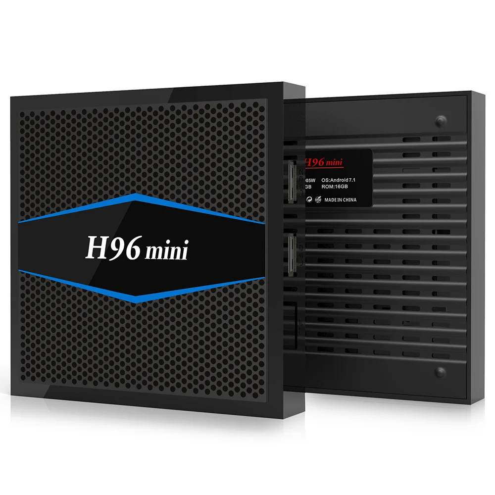 

H96 Mini Android 7.1 Smart IP TV Box Amlogic S905W 2GB RAM + 16GB ROM 2.4G + 5G WiFi BT 4.0 Support 4K H.265 H96 Mini TV Box