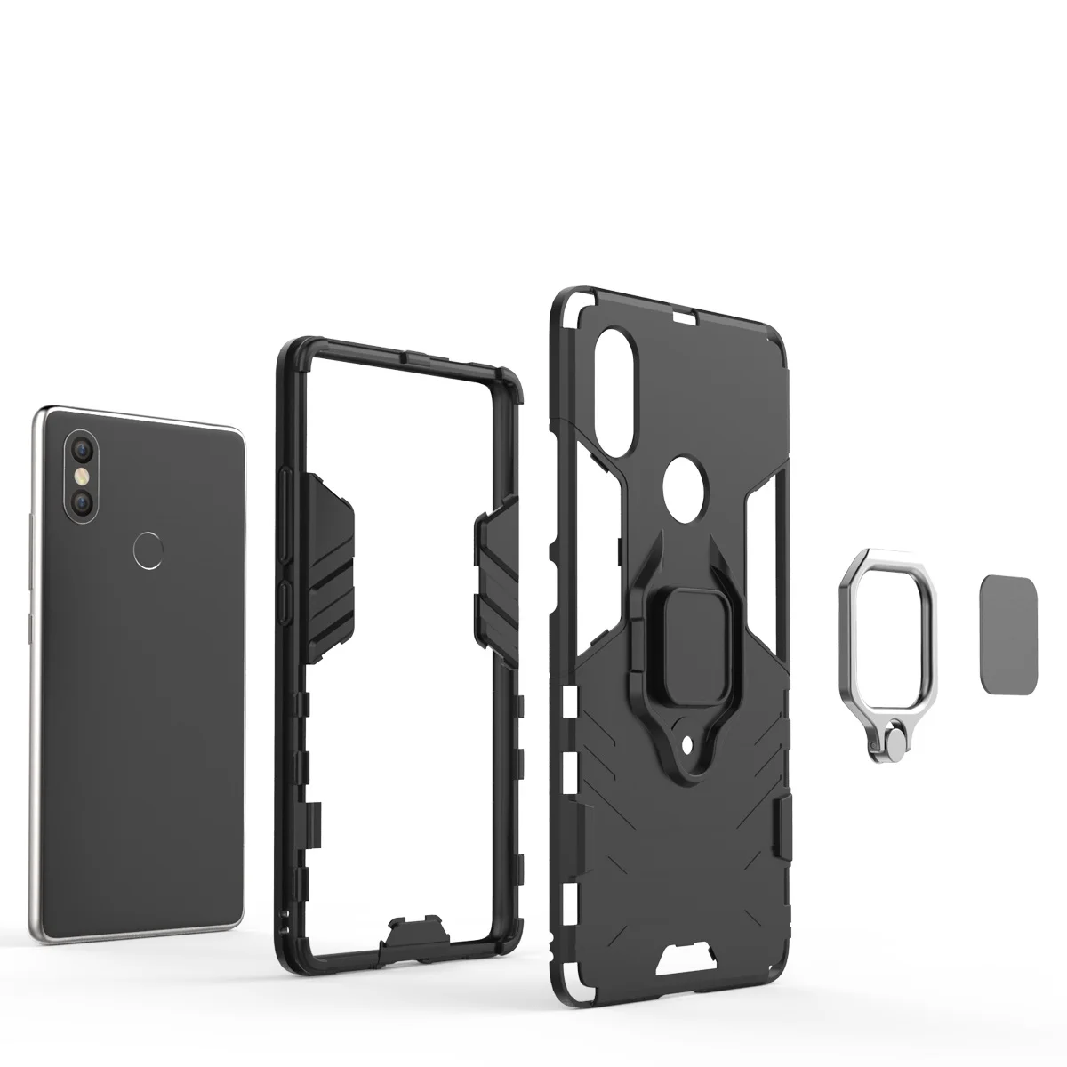 Чехол Deekite Armor для Xiaomi Mi9 с кольцом держатель чехол для Xiaomi MAX2, 3, Redmi6, Pocophone F1, Redmi Note7, Mi8, 9SE, Play, Mix2, 2 s