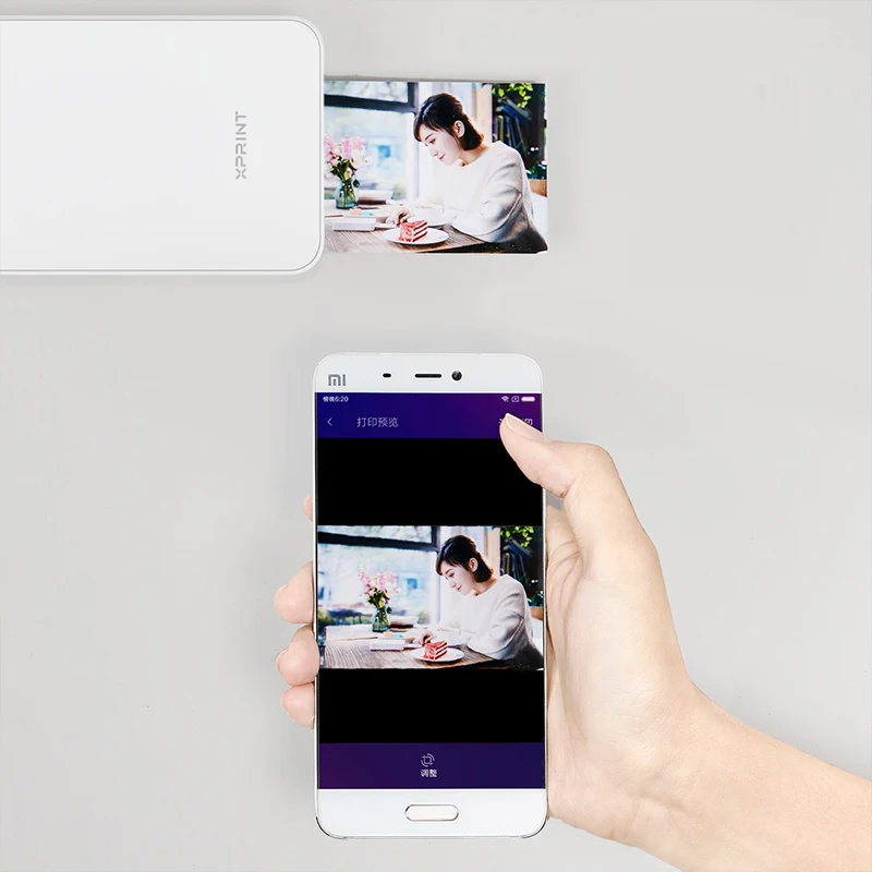 Умный принтер Xiaomi XPRINT беспроводной фотопринтер для телефона фото Bluetooth NFC AR