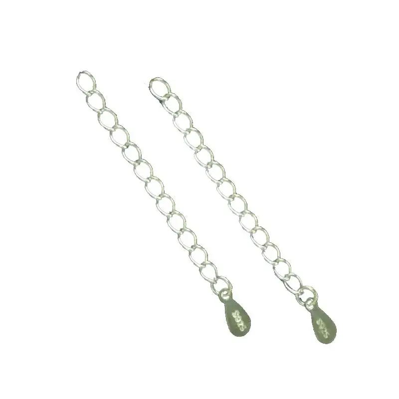 

" Fake One Penalty Ten " 4CM(Mark S925) 92.5% Sterling Silver Jewellery Extend Chain Jewelry Findings & Accessories